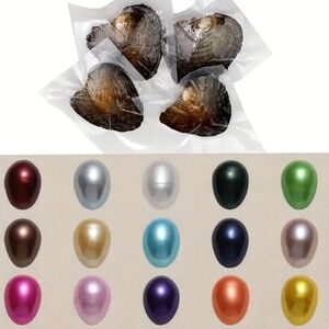 NEW! Freshwater  Mussels with a Colorful 7mm to 8mm Pearl Inside!